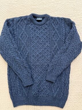 Men’s Navy Wool Sweater